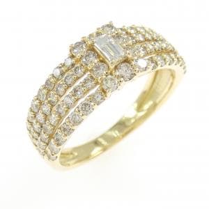 K18YG ダイヤモンド リング 0.70CT