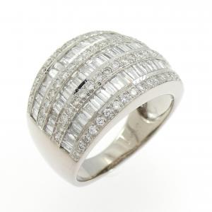 750WG ダイヤモンド リング 1.88CT