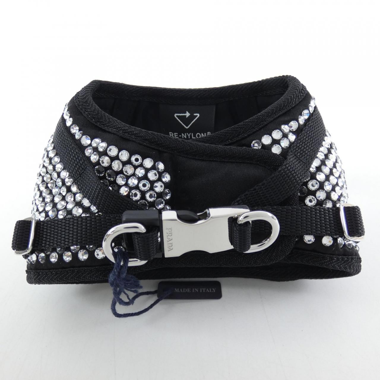 Prada PRADA crystal studs dog harness 2YX001