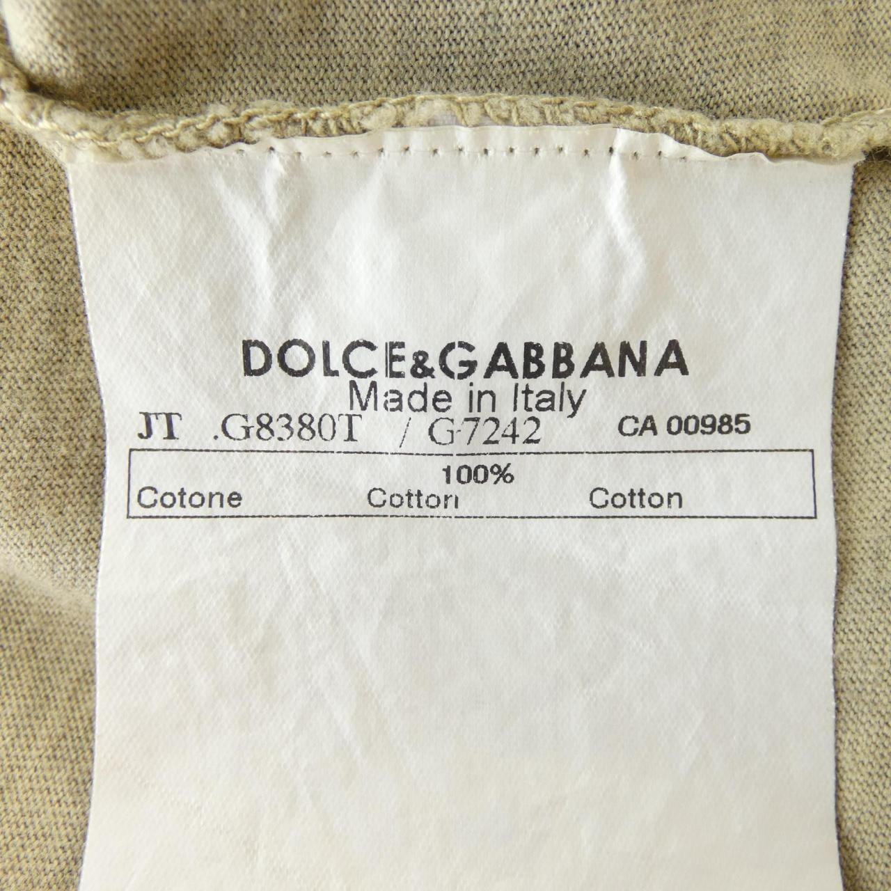 ドルチェアンドガッバーナ DOLCE&GABBANA G8380T Tシャツ