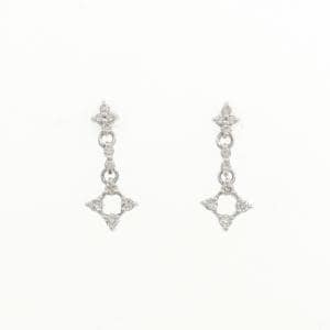 K18WG ダイヤモンド ピアス 0.18CT