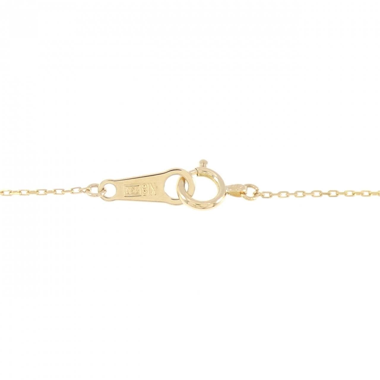 K18YG ソリティア ダイヤモンド ネックレス 0.10CT