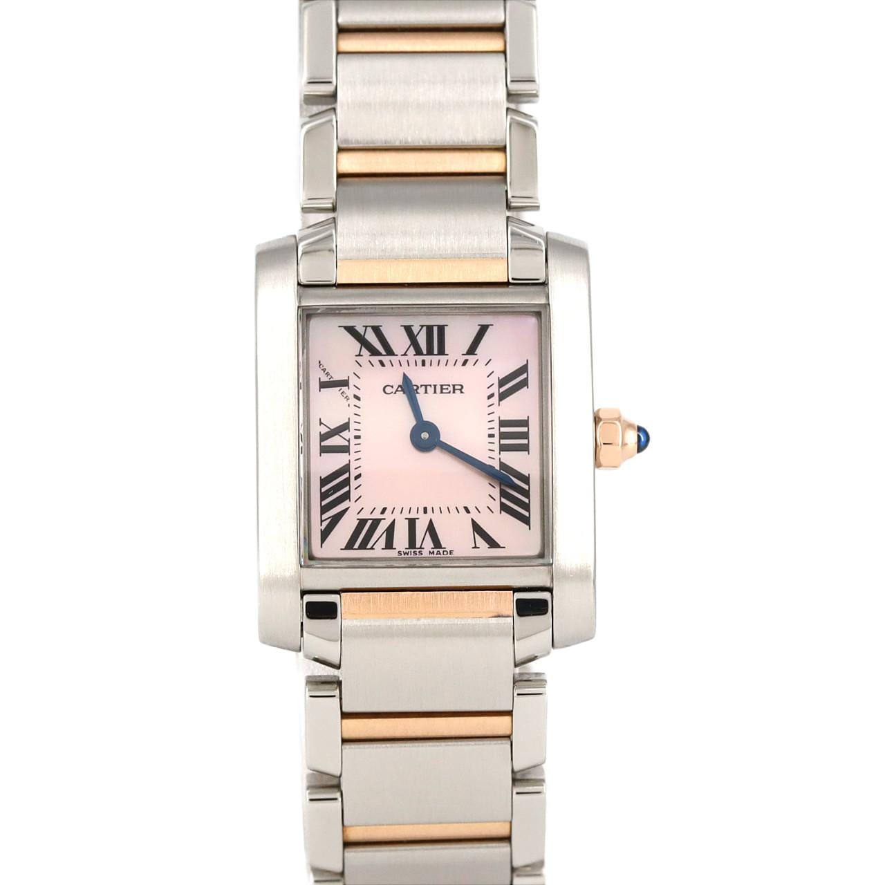 Cartier Tank Française SM PG Combi W51027Q4 SSxPG石英