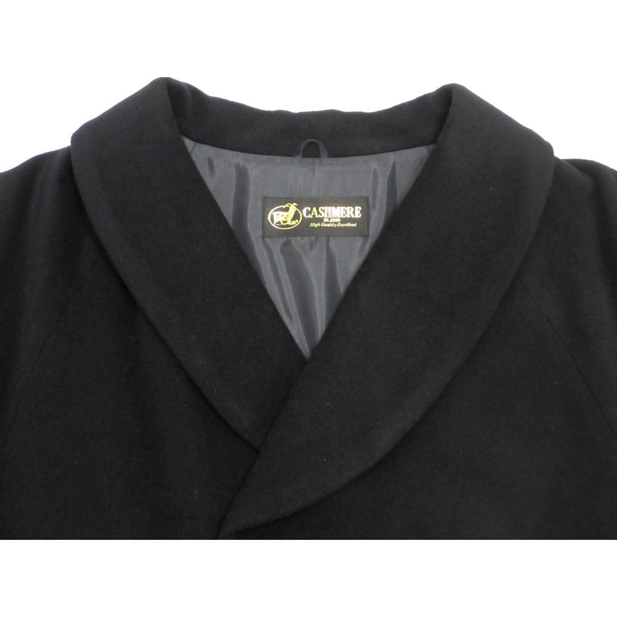 【新品】お洒落コート カシミヤ混 ヘチマ衿