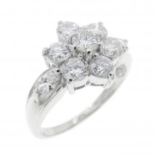 PT900 フラワー ダイヤモンド リング 1.00CT