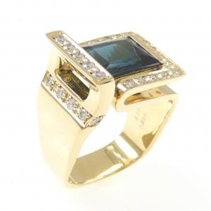 K18YG トルマリン リング 3.18CT
