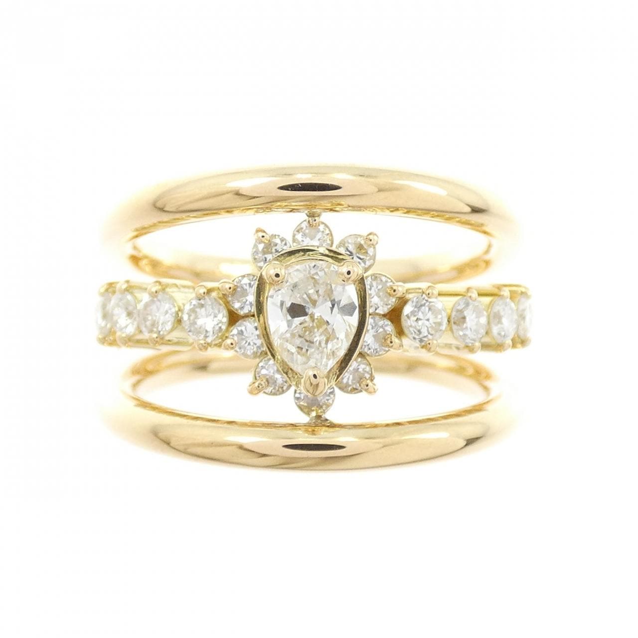 K18YG ダイヤモンド リング 0.26CT