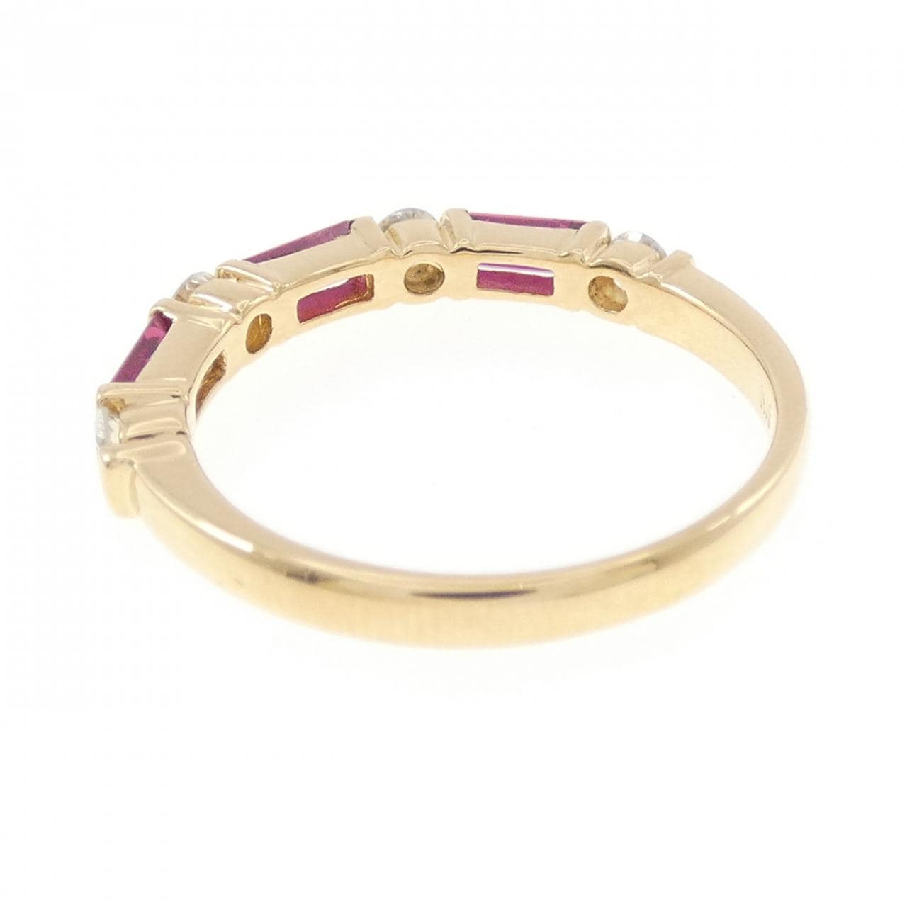 K18YG ルビー リング 0.43CT