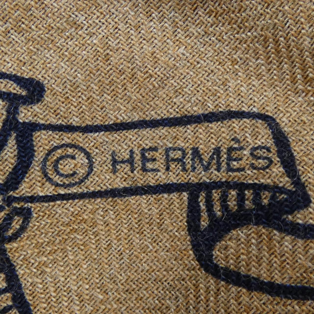 エルメス HERMES TATOUAGES MARINS BANDANA H243374S カレジェアン140 ショール