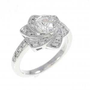 K18WG ダイヤモンド リング 0.519CT I VVS1 ファンシーカット