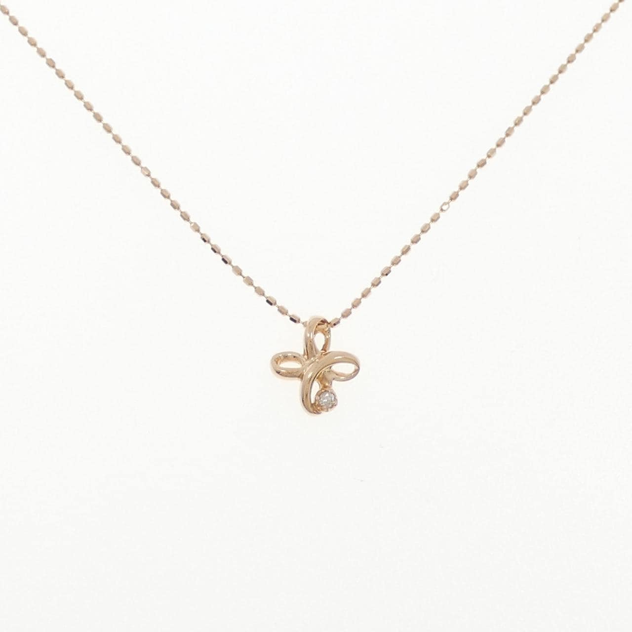 K10PG ダイヤモンド ネックレス 0.01CT
