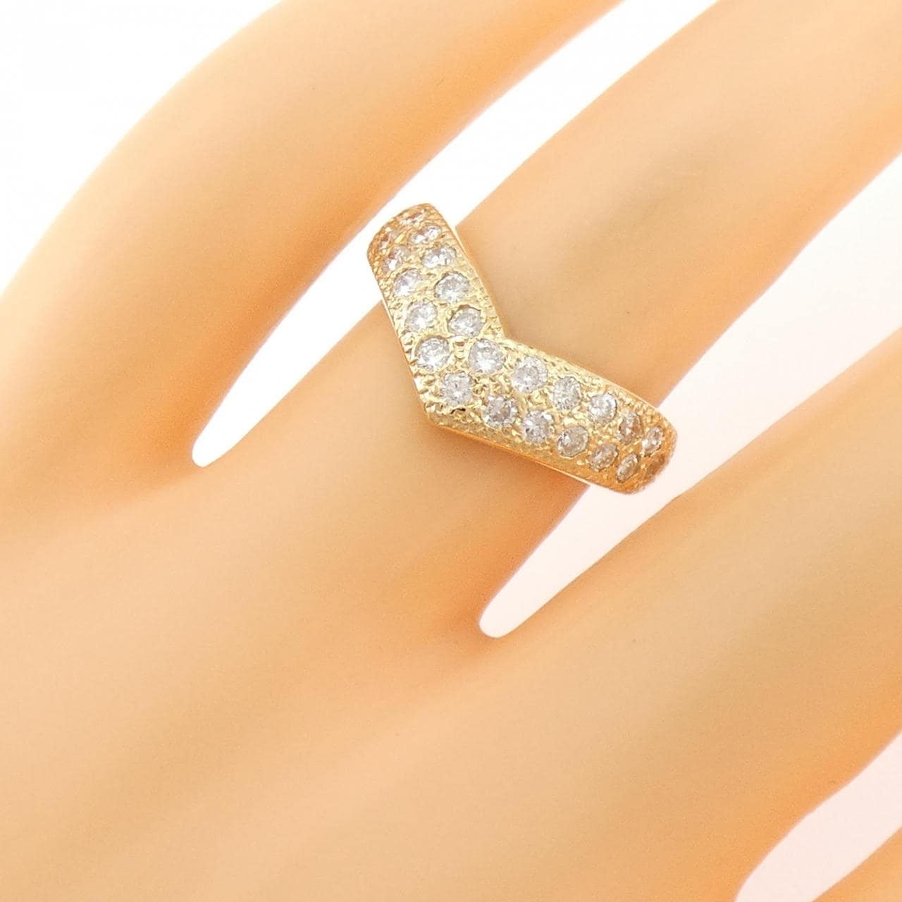 K18PG ダイヤモンド リング 0.60CT