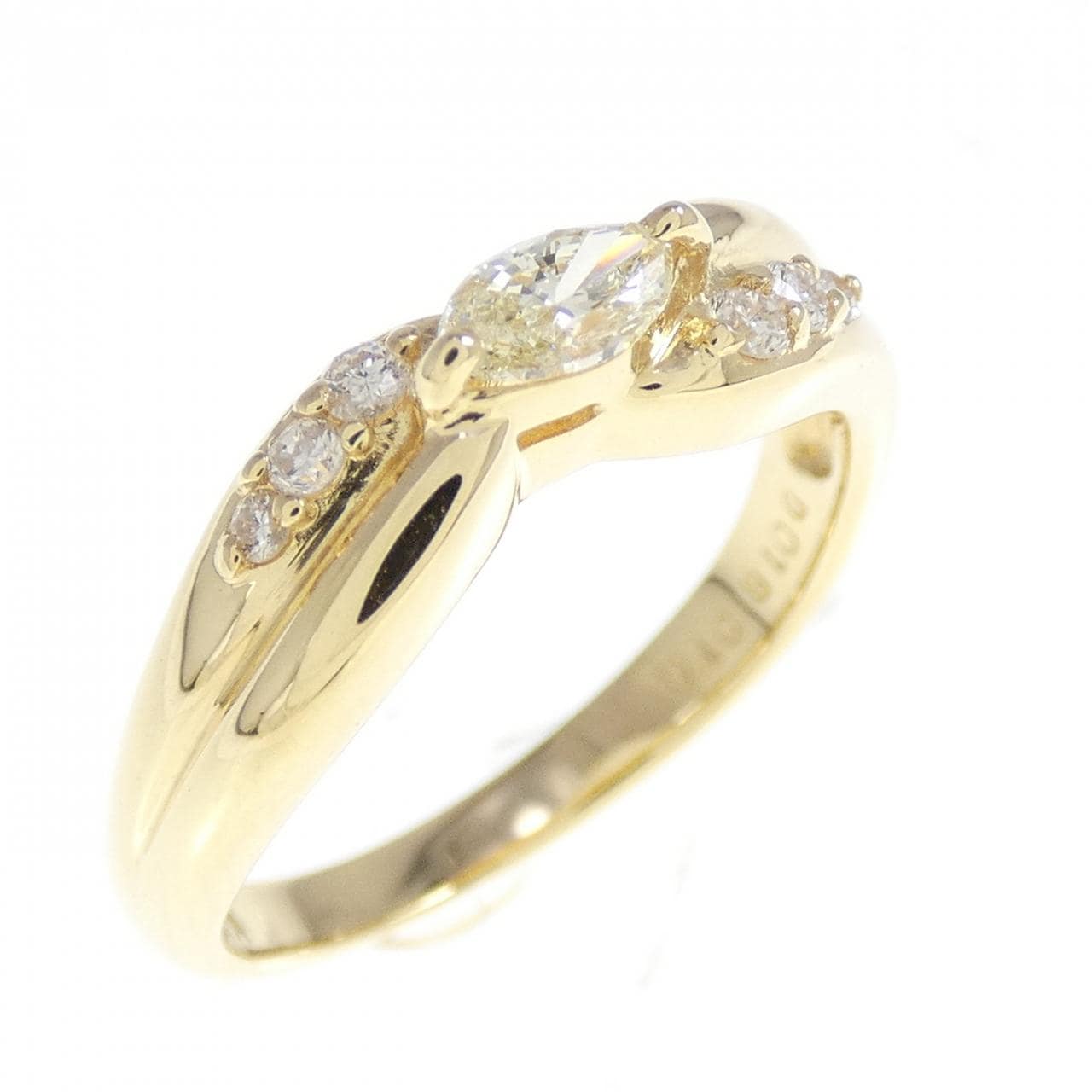 K18YG ダイヤモンド リング 0.18CT