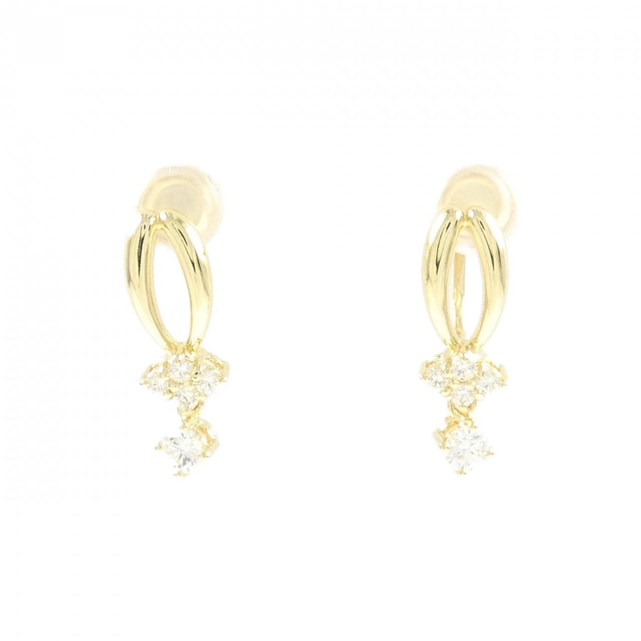 K18YG ダイヤモンド イヤリング 0.38CT