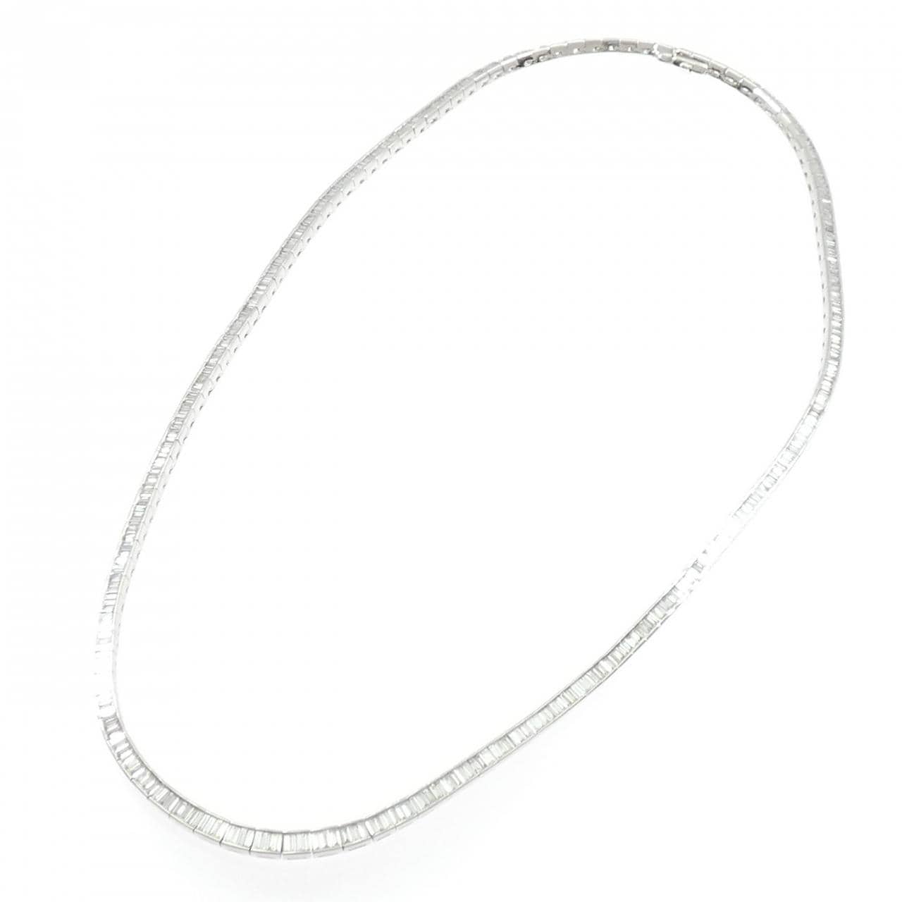 K18WG ダイヤモンド ネックレス 6.61CT