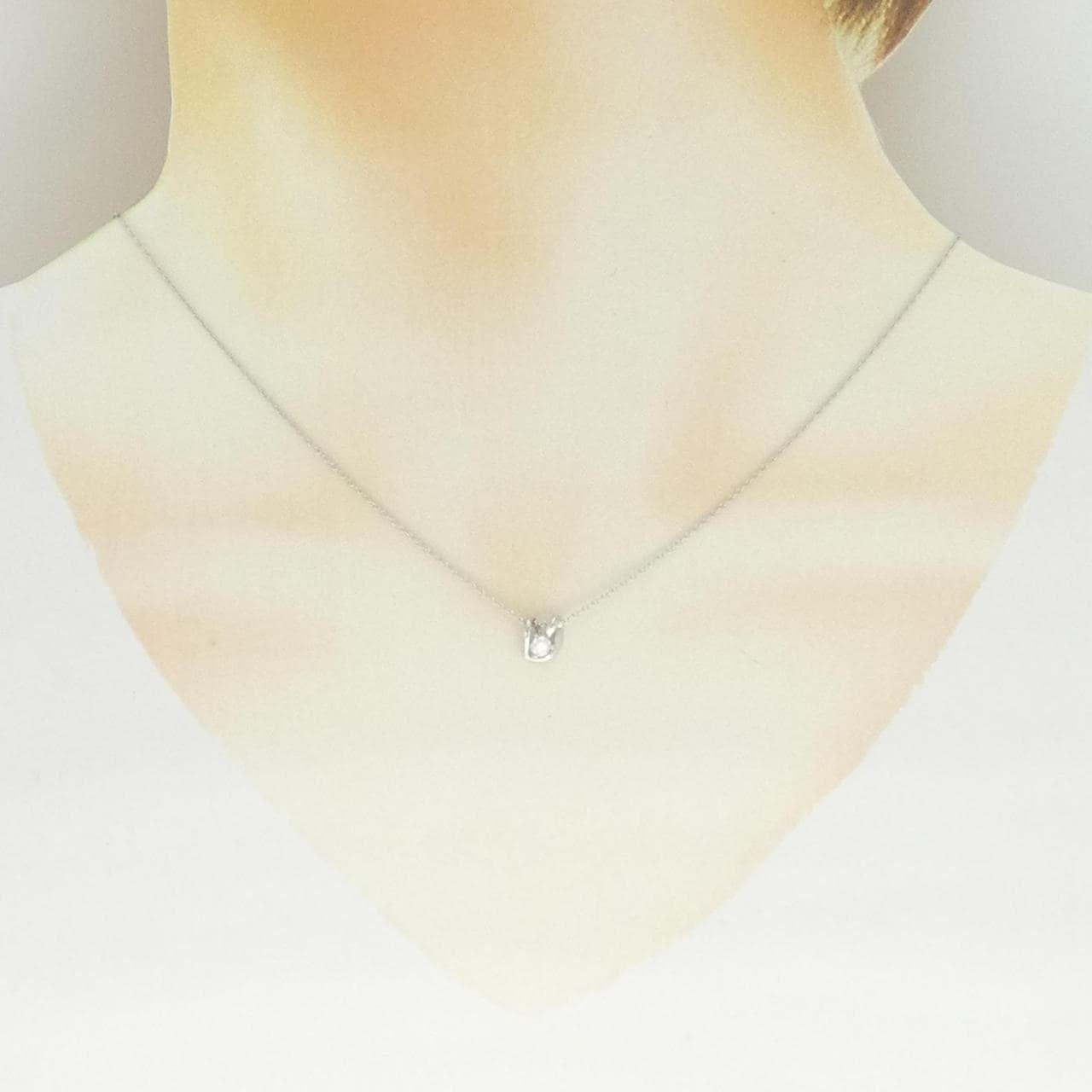 PT900/PT850 ダイヤモンド ネックレス 0.10CT