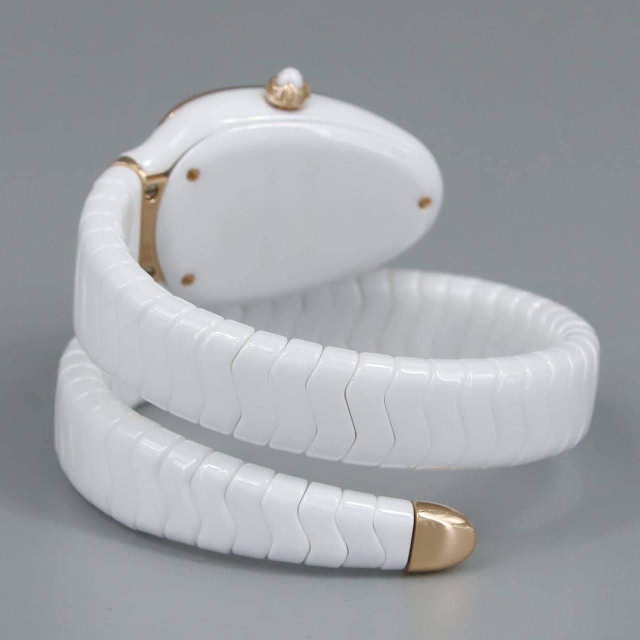 ブルガリ セルペンティスピ-ガ セラミックxPG/D Sサイズ SPC35WG/SPC35WGDWCGD1.1T セラミックxPG クォーツ