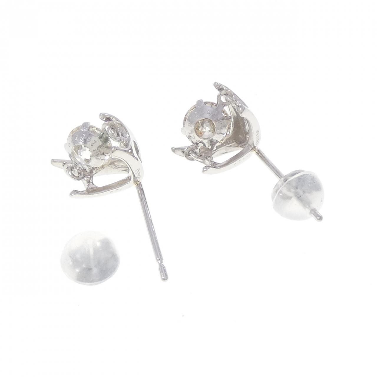 PT900 ダイヤモンド ピアス 0.918CT