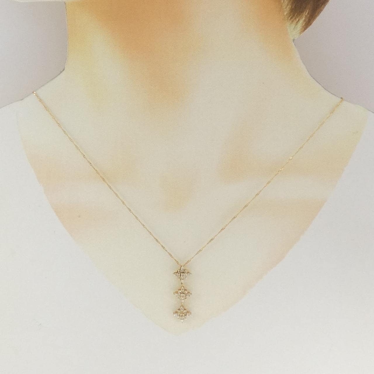 K18YG ダイヤモンド ネックレス 0.50CT