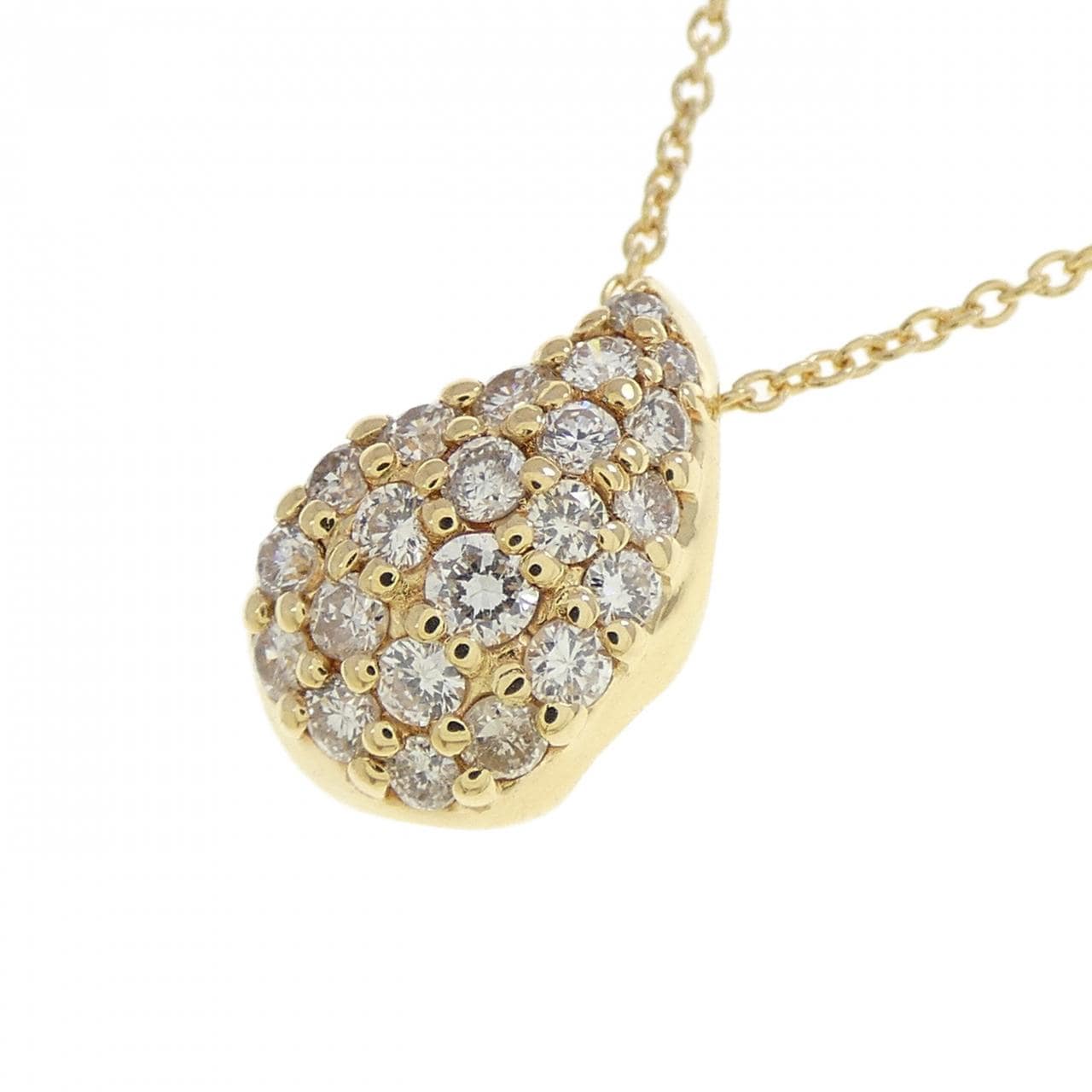 K18YG ダイヤモンド ネックレス 0.34CT