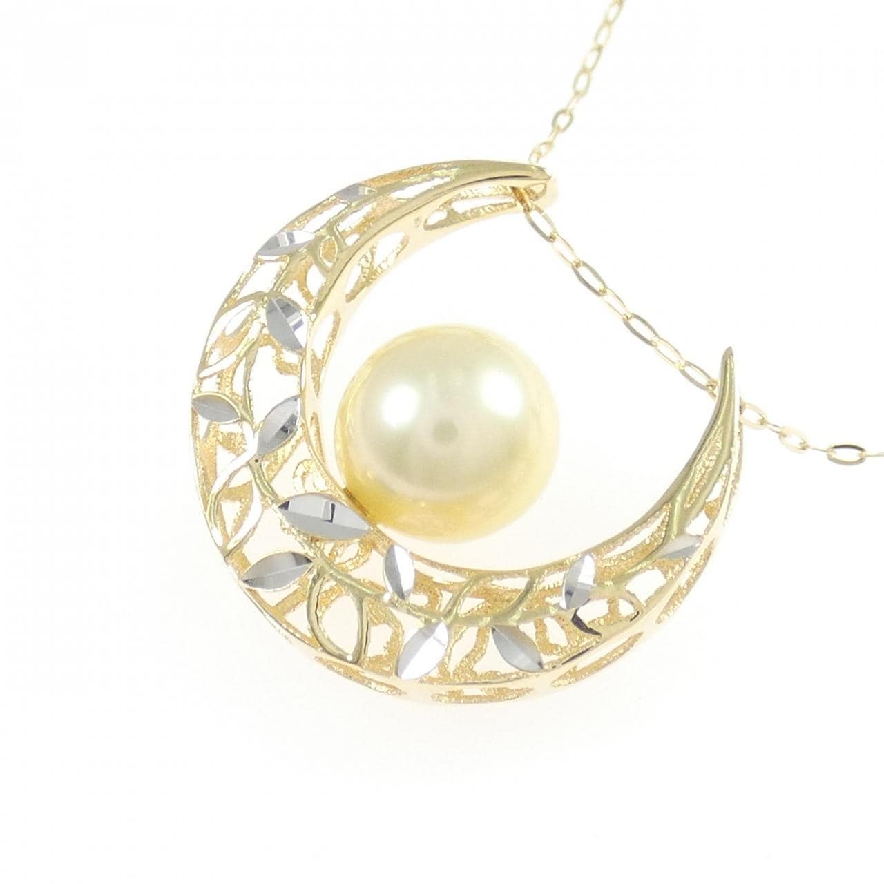 K18YG/K18WG アコヤパール ネックレス 8.3mm