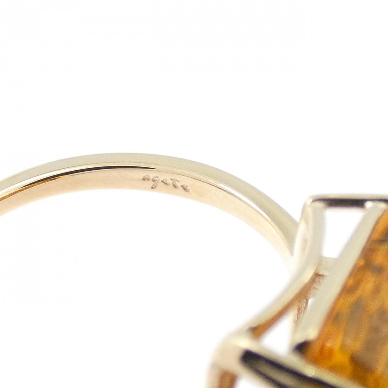 アガット コハク リング