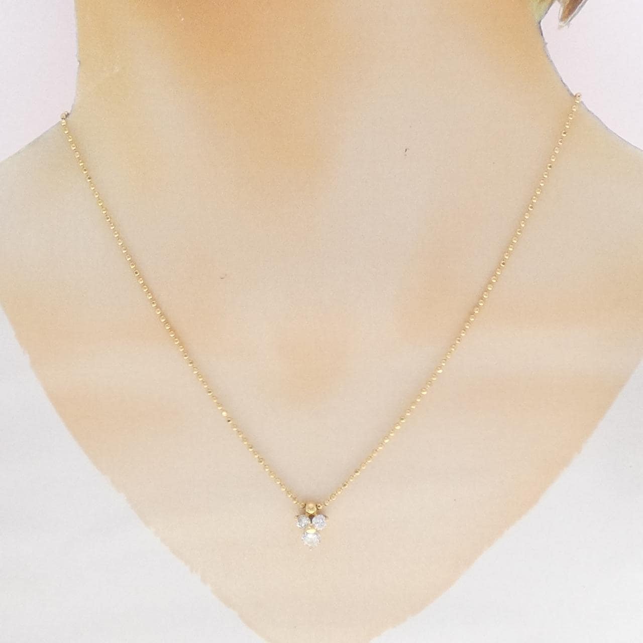 K18YG ダイヤモンド ネックレス 0.61CT