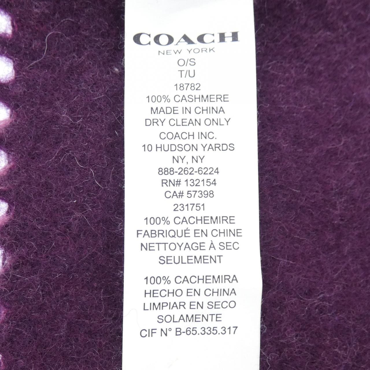 コーチ COACH MUFFLER