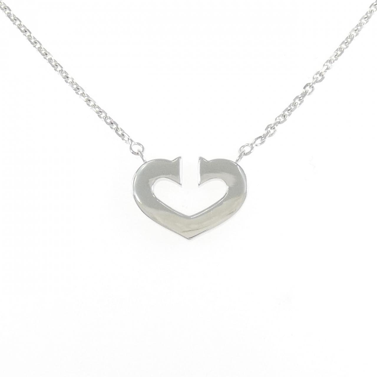 カルティエ Cハート ネックレス