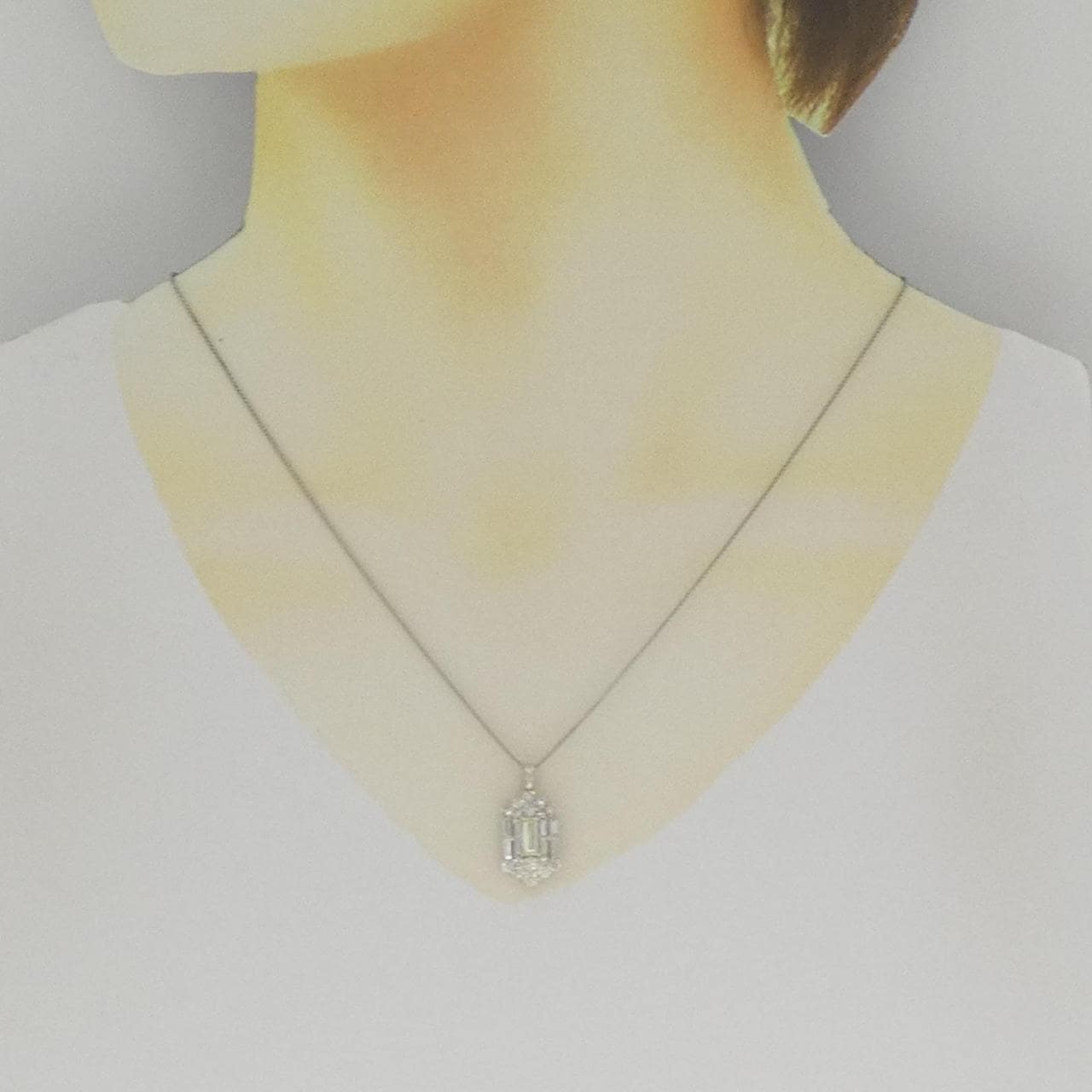 PT900/PT850 Diamond Necklace 0.30CT