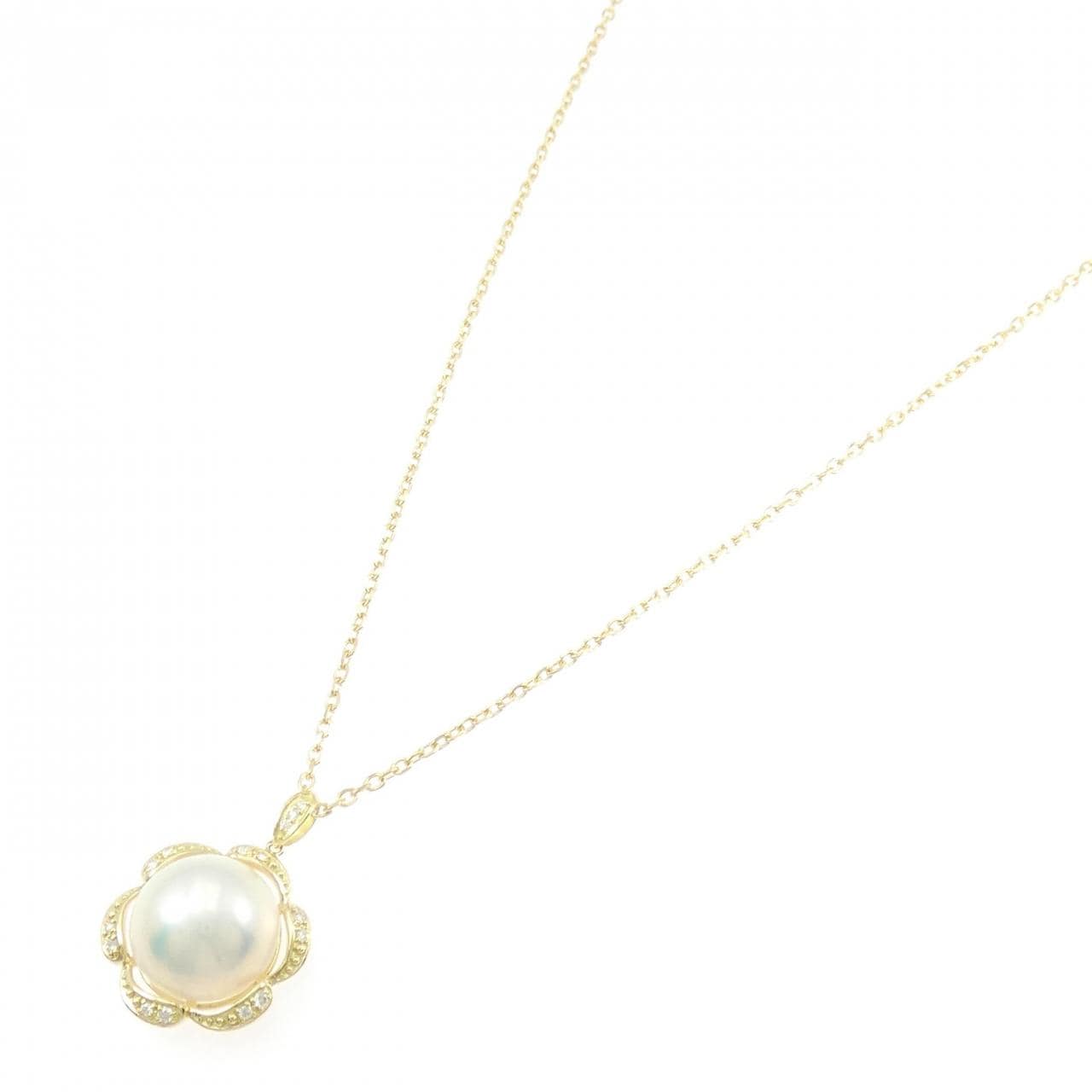 K18YG マベパール ネックレス