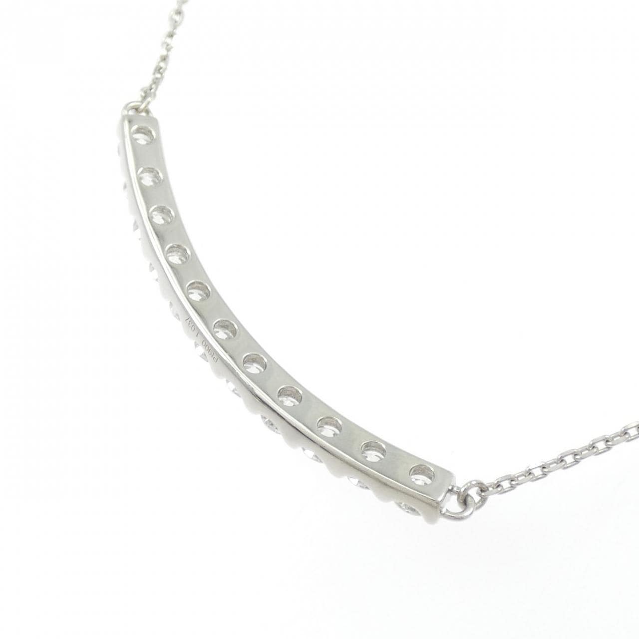 【新品】PT900/PT850 ダイヤモンド ネックレス 1.037CT F VVS1-VS1 EXT