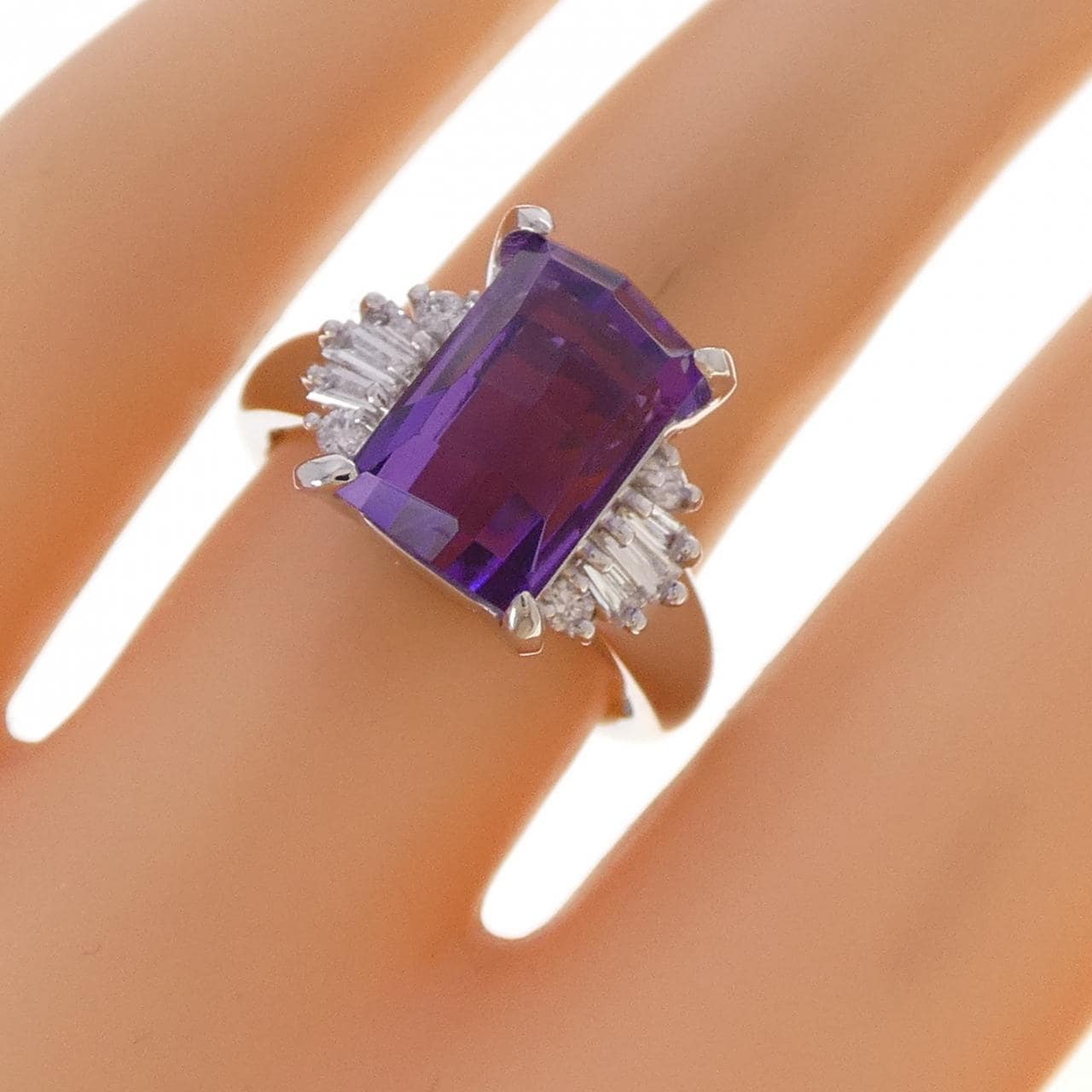 PT900 アメジスト リング 4.70CT