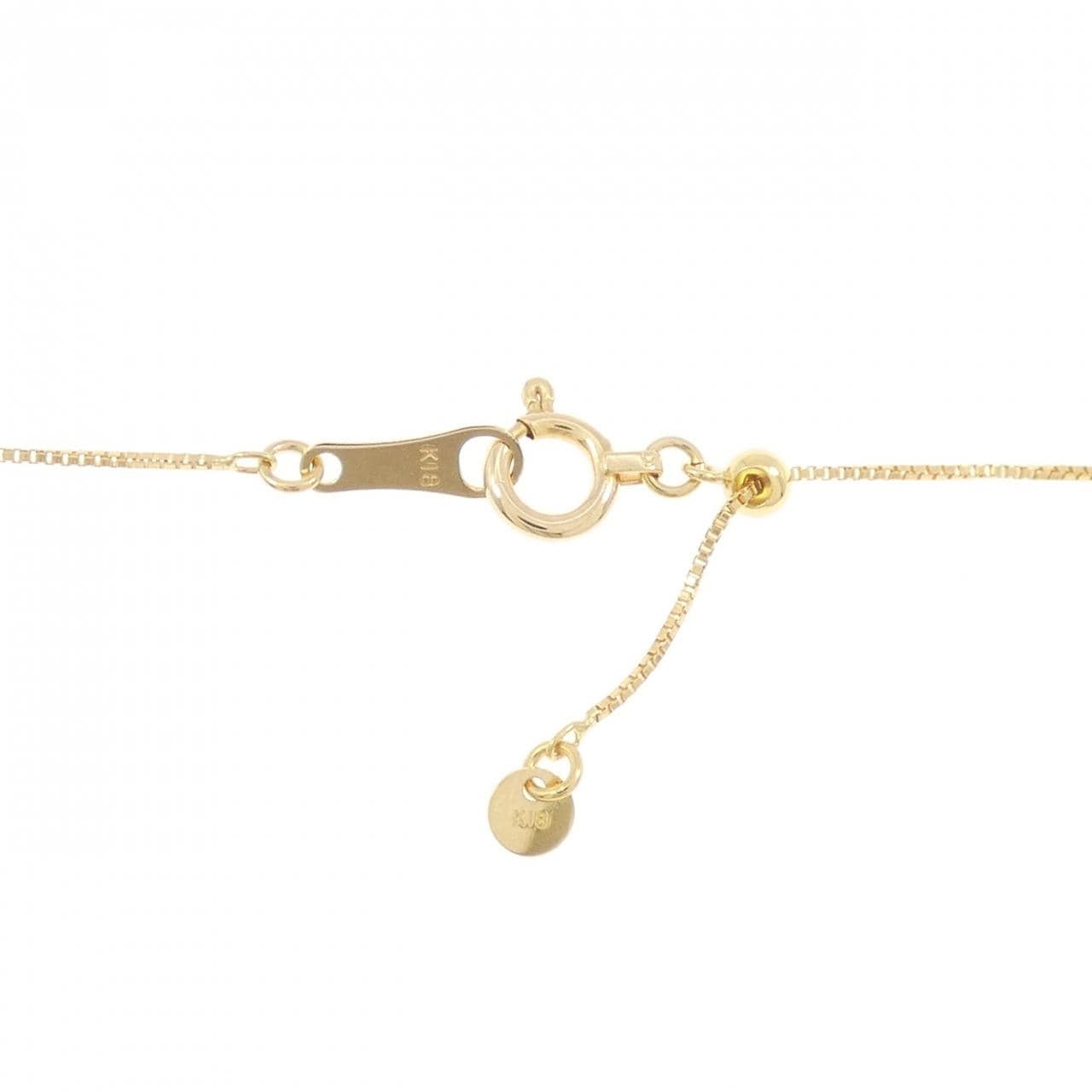 K18YG 2WAY フラワー×ハート ダイヤモンド ネックレス 0.50CT