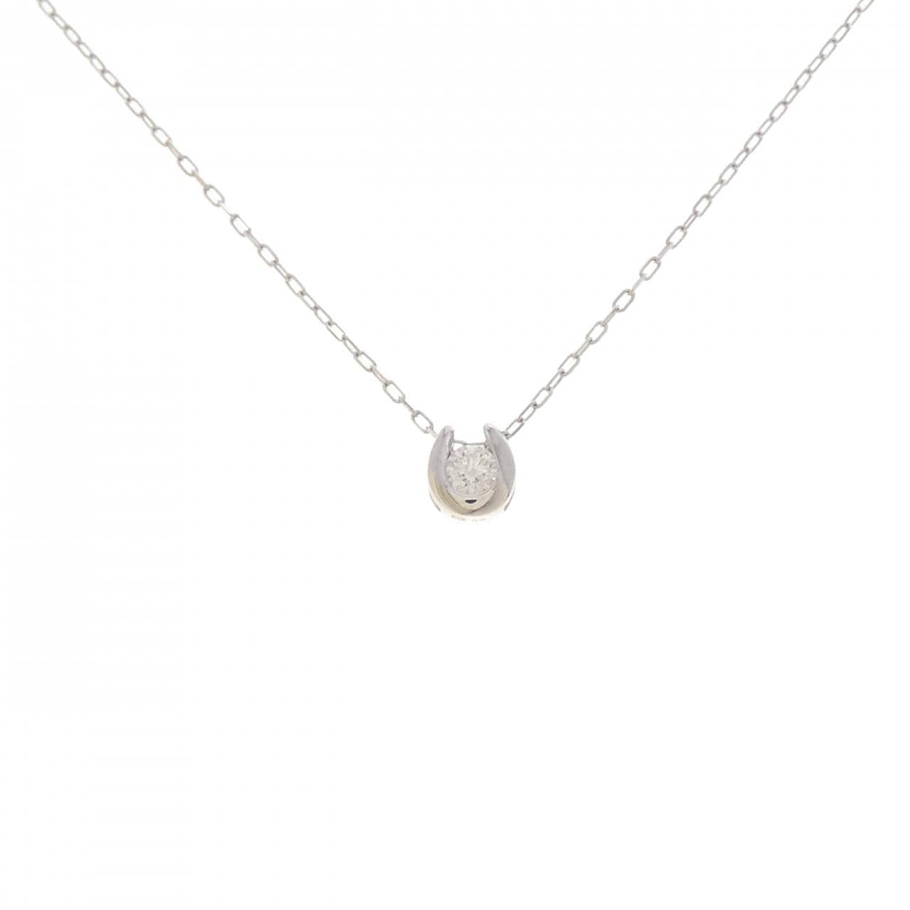 K18WG ダイヤモンド ネックレス 0.07CT