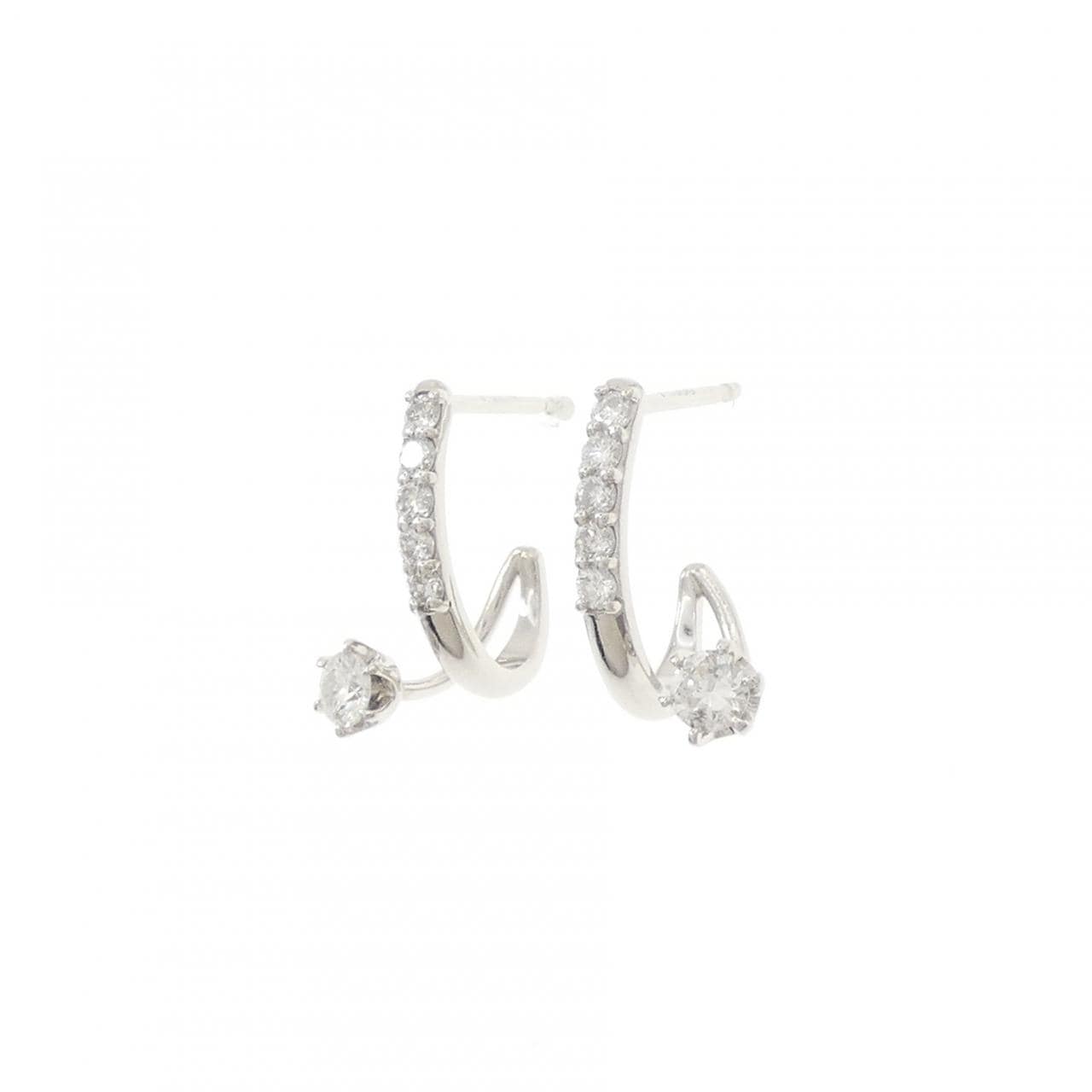 PT900 ダイヤモンド ピアス 0.55CT