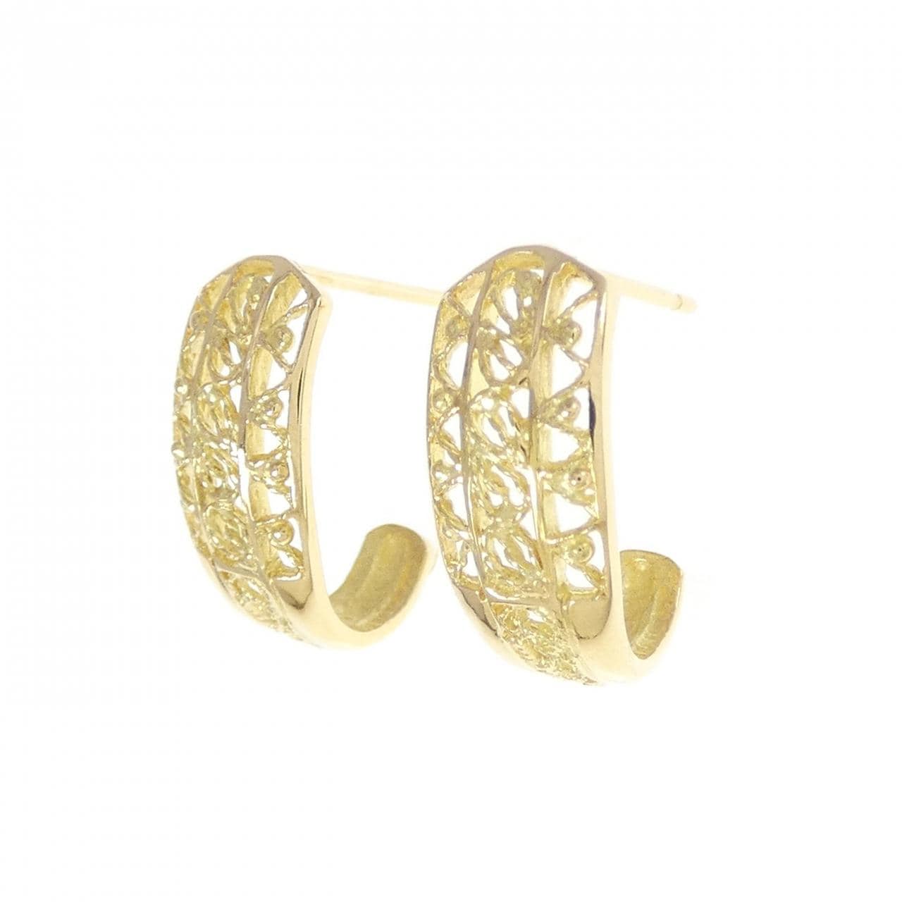 K18YG earrings