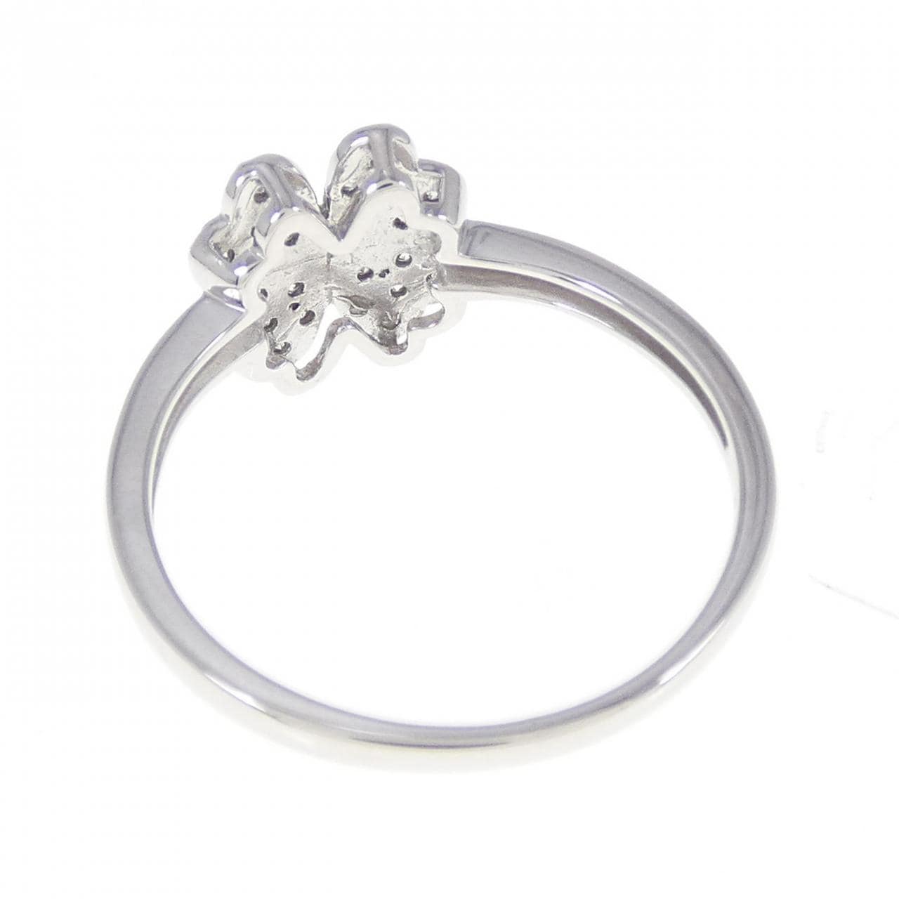 K18WG Clover Diamond Ring 0.20CT