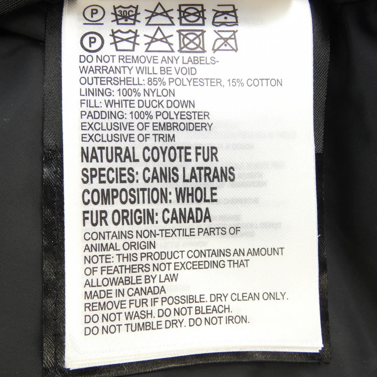 Canada goose CANADA GOOSE down coat