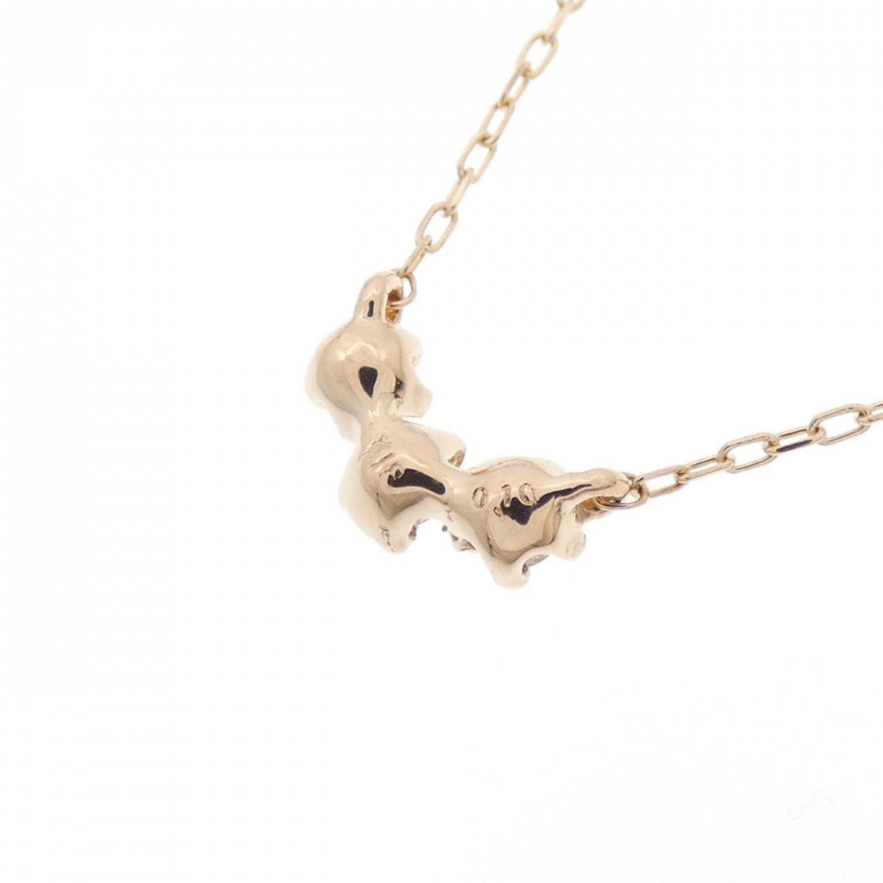 K18PG ダイヤモンド ネックレス 0.10CT
