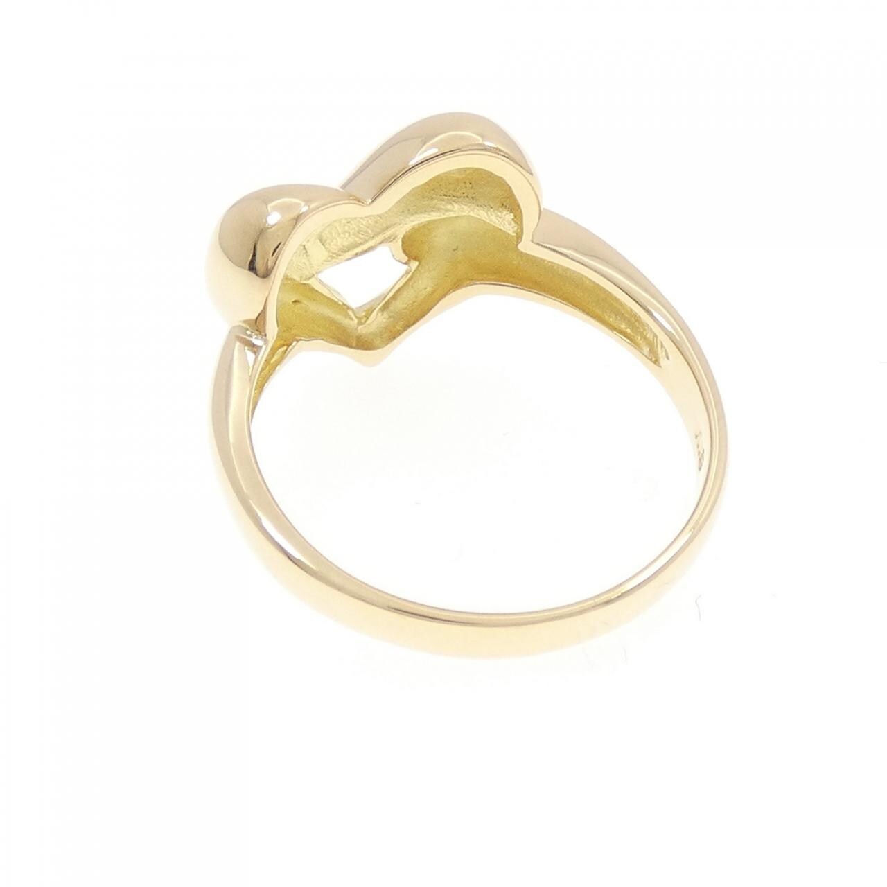 K18YG ハート リング