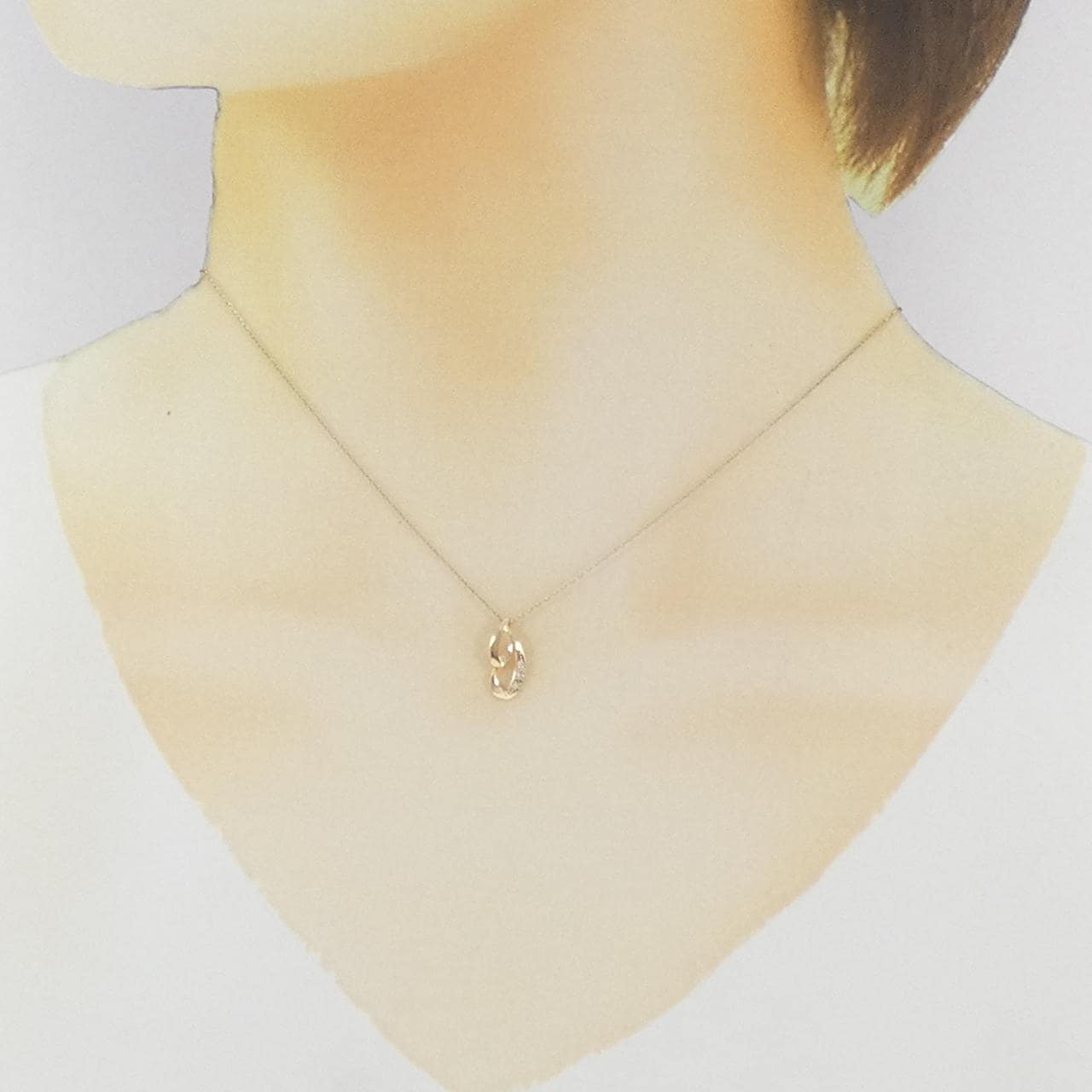 K10YG ダイヤモンド ネックレス