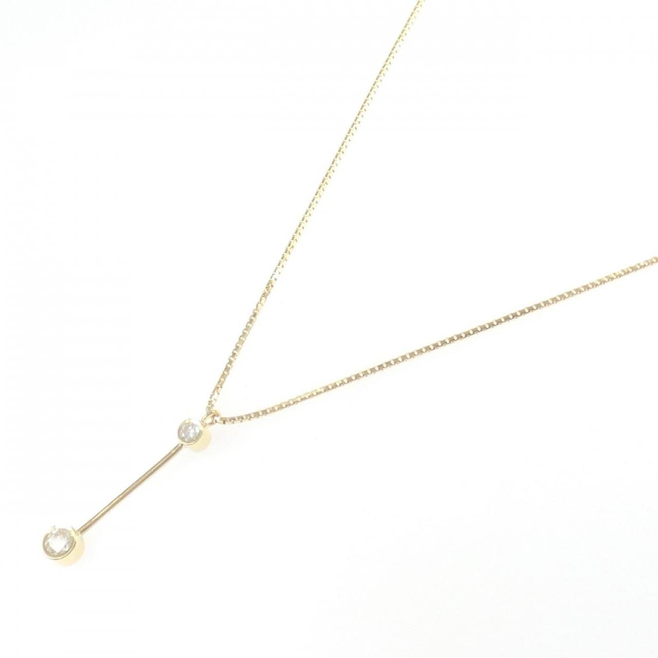 K18YG ダイヤモンド ネックレス 0.20CT