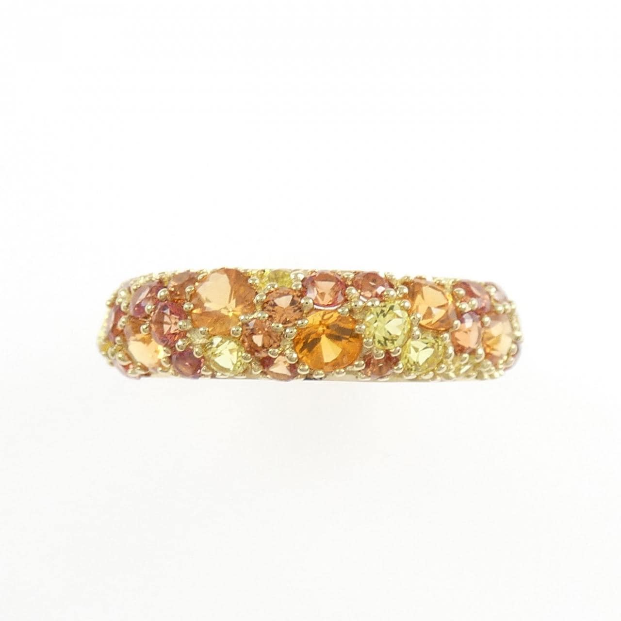 K18YG パヴェ サファイヤ リング 1.50CT