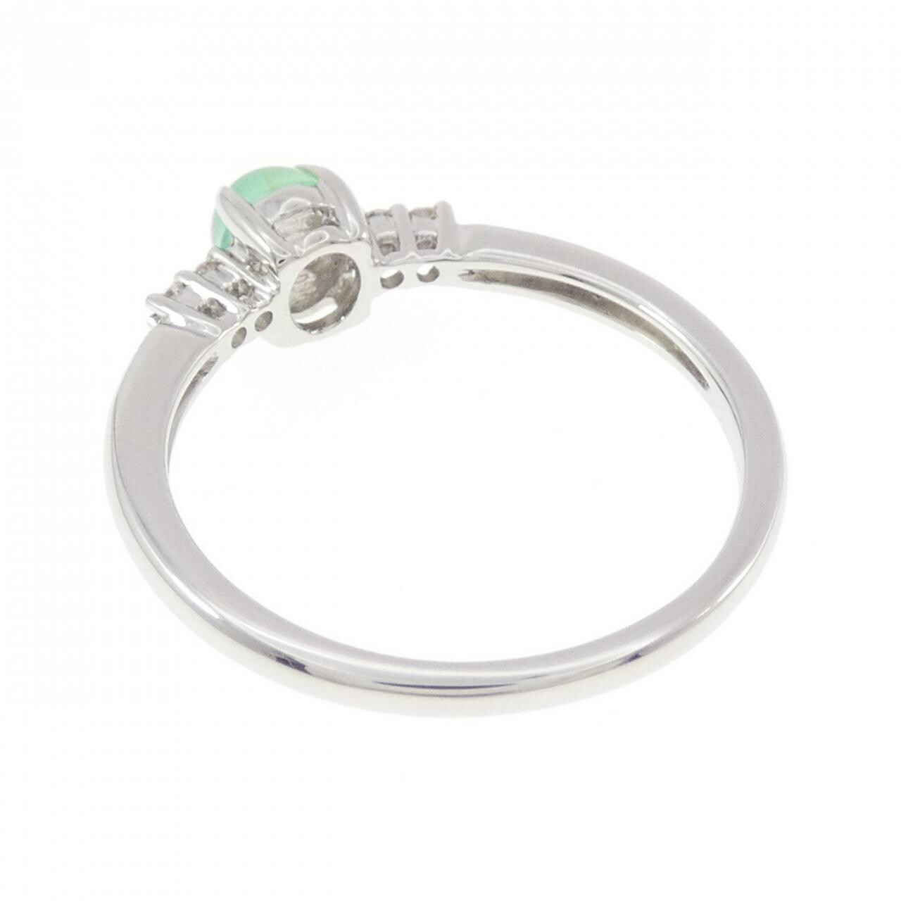 PT950 エメラルドキャッツアイ リング 0.50CT