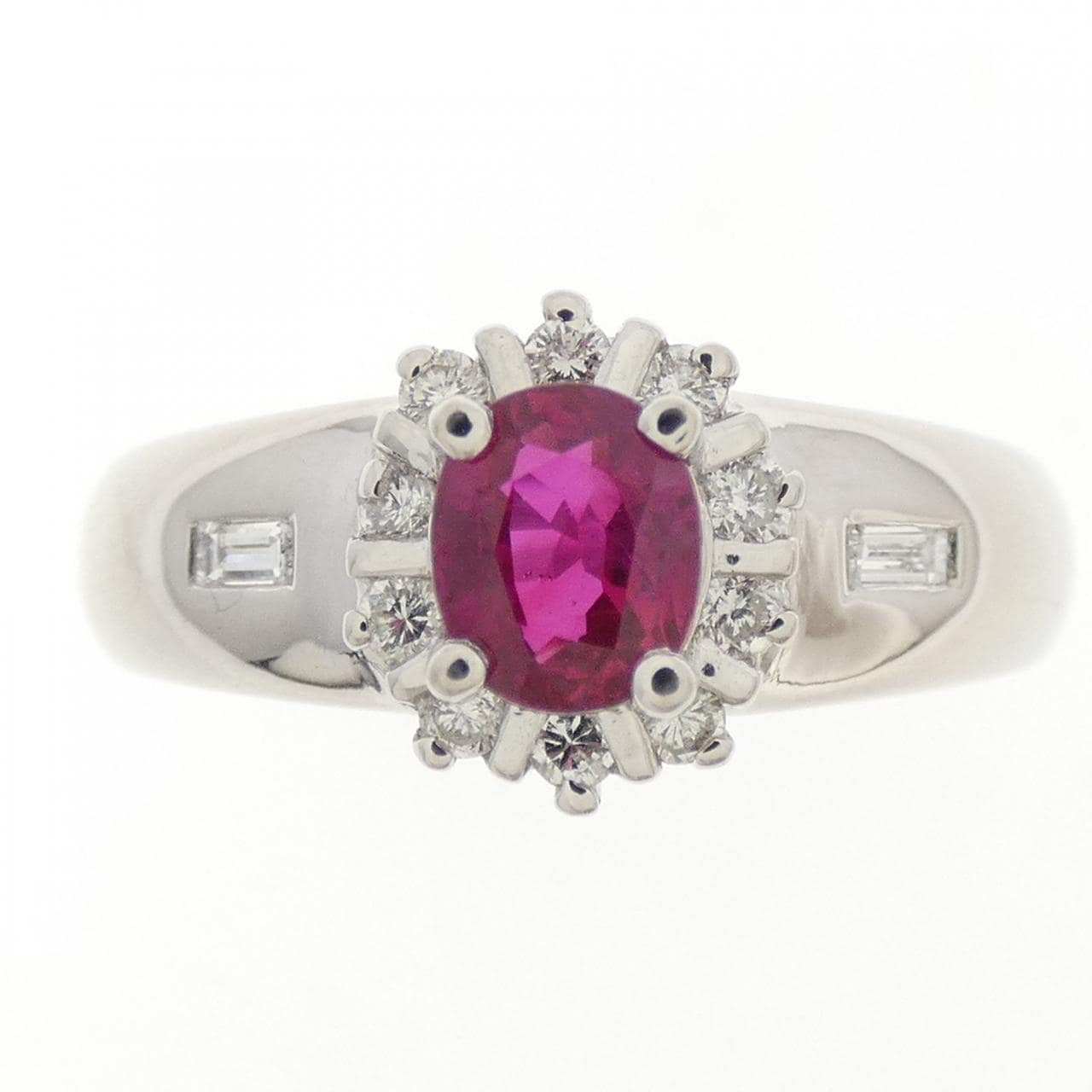 PT900 Ruby Ring 0.76CT