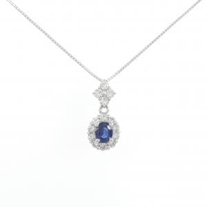 PT900/PT850 サファイヤ ネックレス 0.53CT