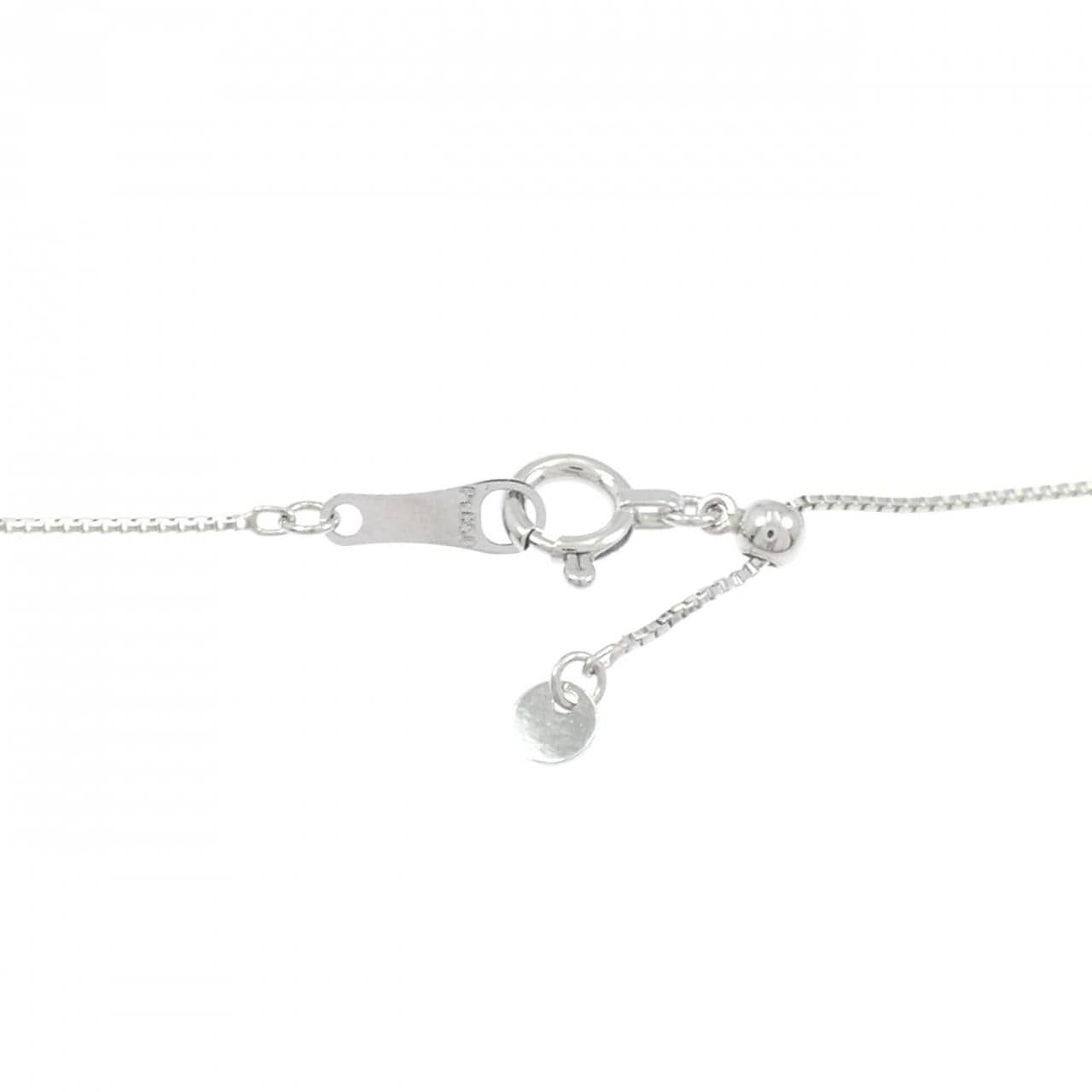 PT900/PT850 ルビー ネックレス 0.45CT