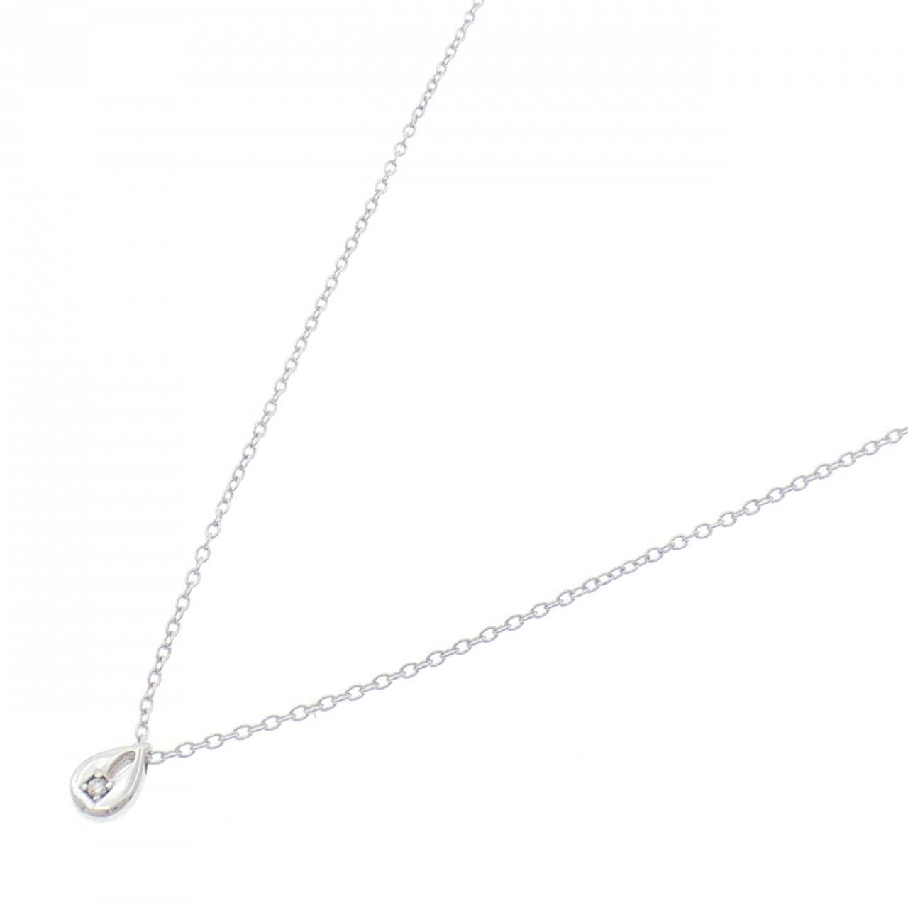 K18WG ダイヤモンド ネックレス 0.01CT