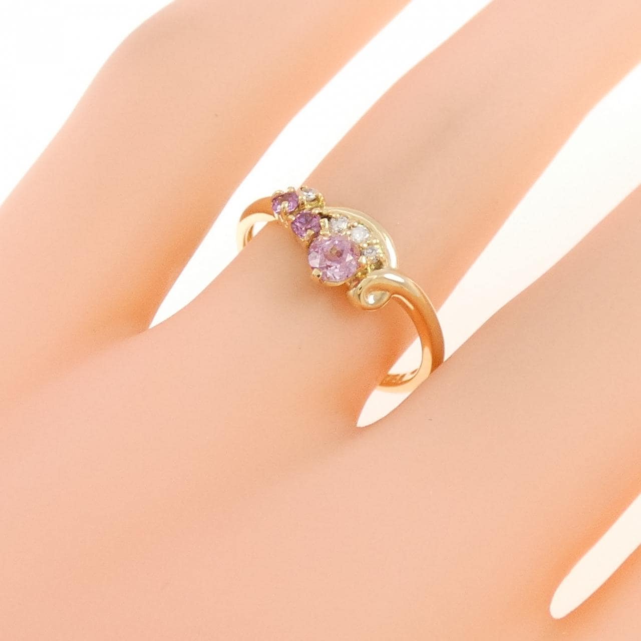 K18YG トルマリン リング